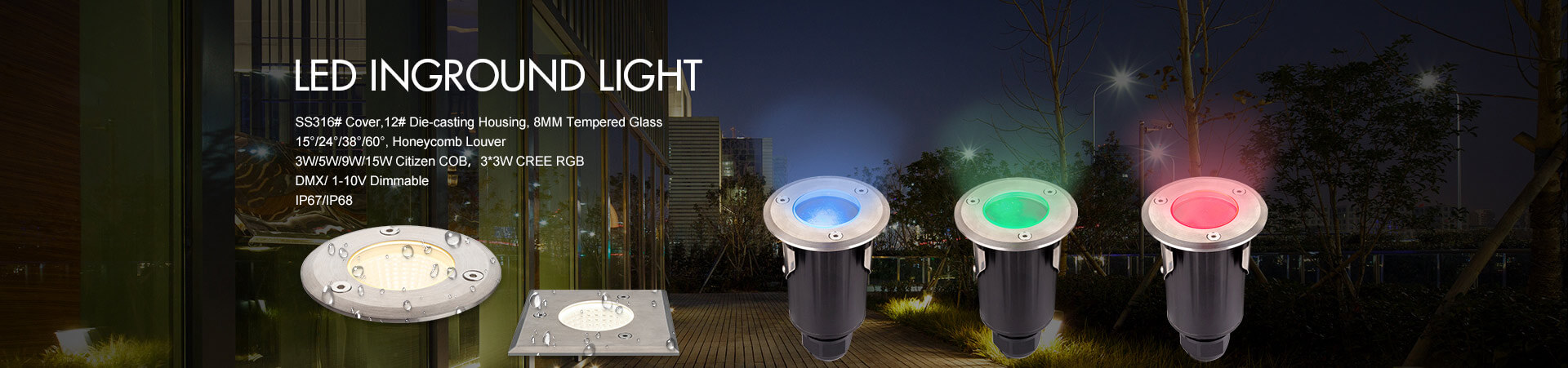 1°, Led Projector Light, 3W