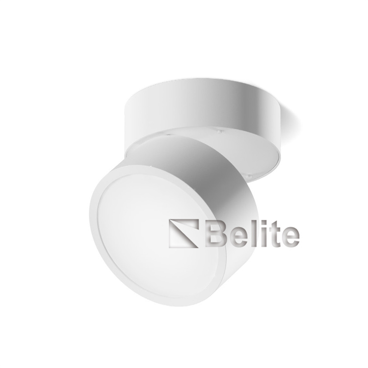 BELITE Surface mounted adjustable down light white finish down light 95° diffuser