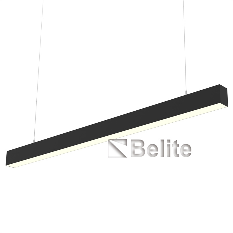 BELITE Hot selling modern 4ft slim led hanging linear light office led linear light 1200mm pendant linear light aluminum housing