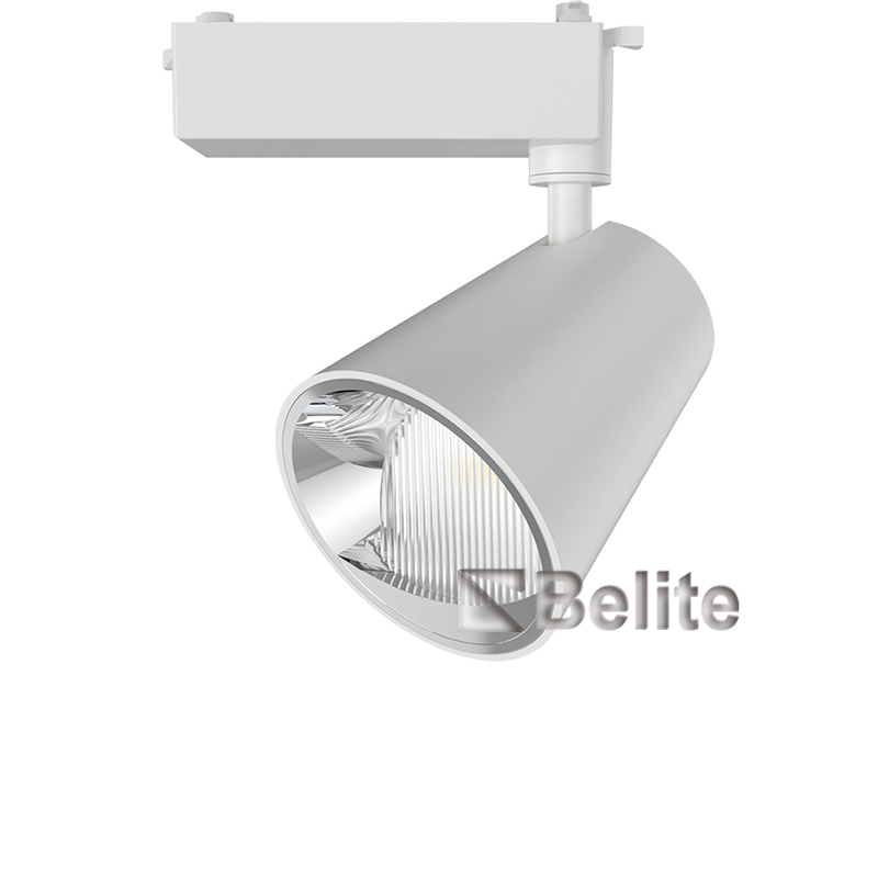 BELITE Aluminum Alloy Housing 3CCT 15W 25W 40W Black Modern Rail Lighting Adjustable Beam Angle Magnetic COB LED Track Ligh