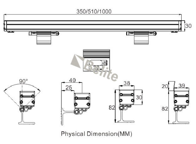 12W High Quality Wall Washer Light With Osram Illuminant