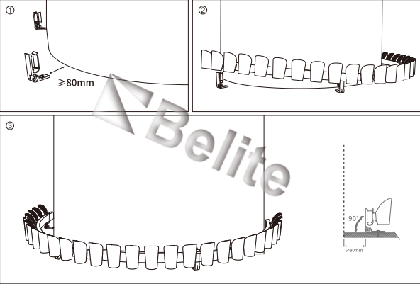 Belite 32W IP67 LED Flexible Wall Washer Light For Landscape Lighting