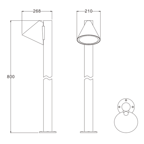 BELITE 10-15W LED Garden Lighting 120° Landscape Luminaire IP65 Waterproof Outdoor Path Lights