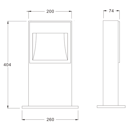 BELITE IP65 LED Lawn Lights 10-15W Garden Landscape Lighting 3000K Outdoor Aluminum Luminaire