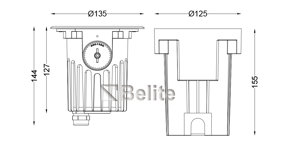 3-5 Years Warranty 10W DC24V AC220-240V Beam Direction Adjustable Inground Light