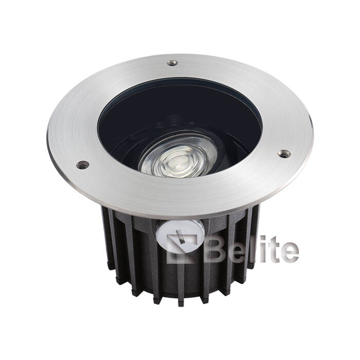 BELITE IP67 1*25W CREE 1820 COB+ Lens, Angle adjustable,Depth Illuminant Anti-glare Inground light