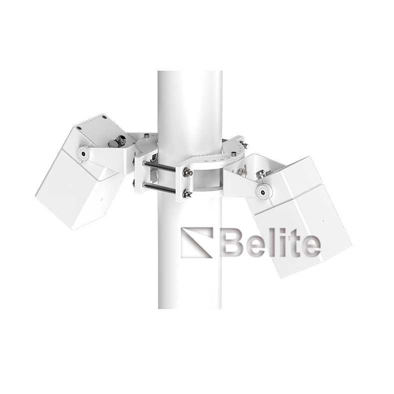 BELITE Double Head Pole Mounted 15W Projectors Architectural Floodlight