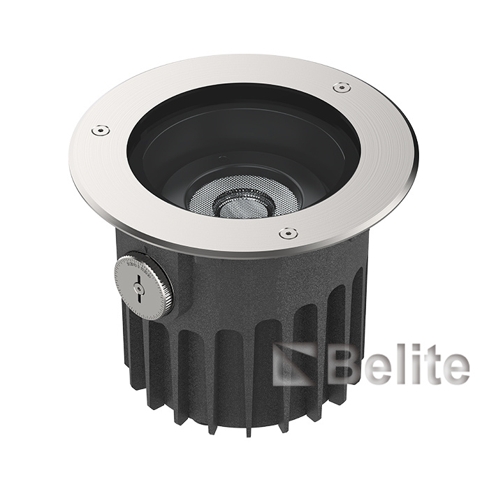 IP67 36W CREE COB+LENS Angle adjustable Anti-glare Circular Frame Inground light