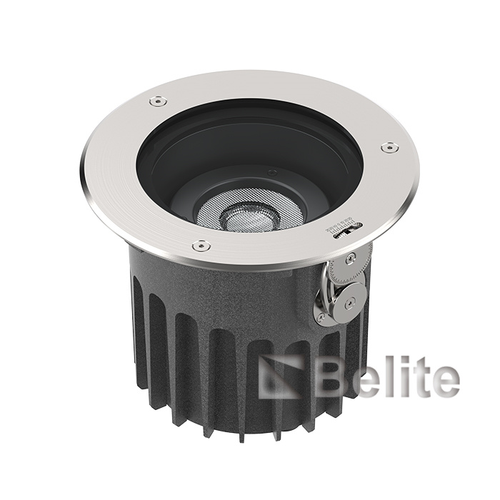 IP67 36W CREE COB+LENS Angle adjustable Anti-glare Circular Frame Inground light