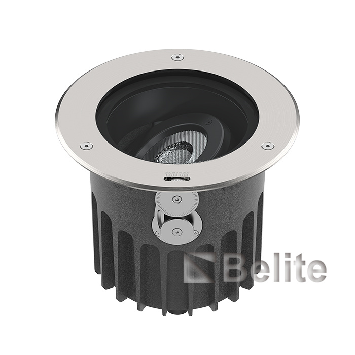 IP67 36W CREE COB+LENS Angle adjustable Anti-glare Circular Frame Inground light