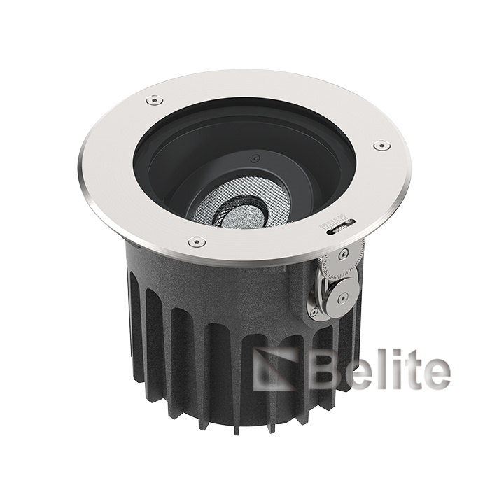 IP67 36W CREE COB+LENS Angle adjustable Anti-glare Circular Frame Inground light