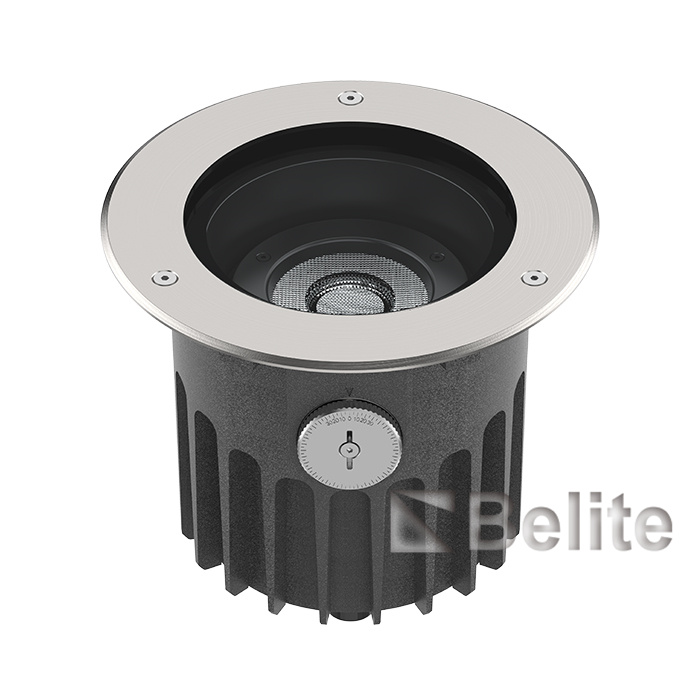 IP67 36W CREE COB+LENS Angle adjustable Anti-glare Circular Frame Inground light