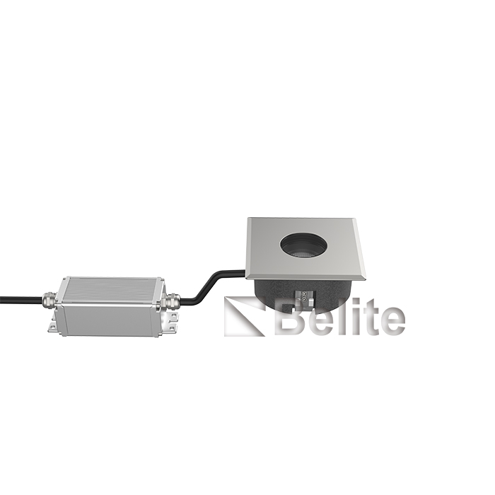 Square Stainless Steel Cover IP67 waterrpoof Ultra Thin In-ground Light